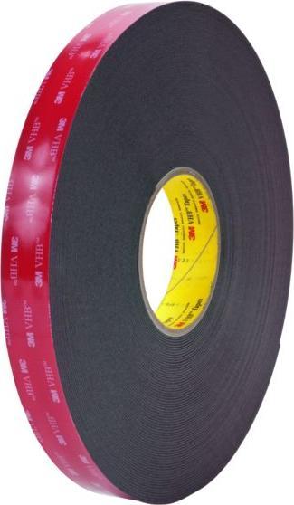 Actual product image 3M VHB™ Adhesive tape black (19 mm)