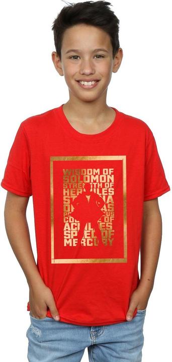 Shazam Gold Text TShirt Jungen
