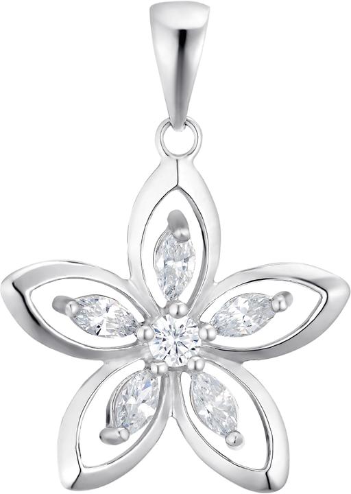 Amor Für Damen, 925 Sterling Silber Zirkonia | Blume (Silber 925)