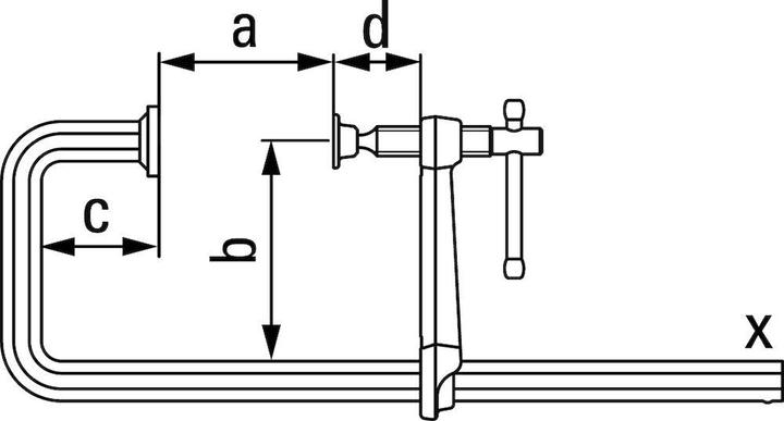 Produktbild Bessey Hochleistungszwinge in U-Form (300 mm)