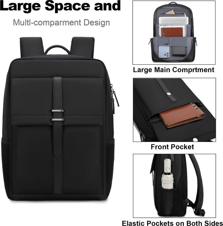 Produktbild Only-Bags.Store Rucksack Laptop-Rucksack, wasserdichter Schulrucksack mit Laptopfach Daypack für Arbeit Business (24 l)