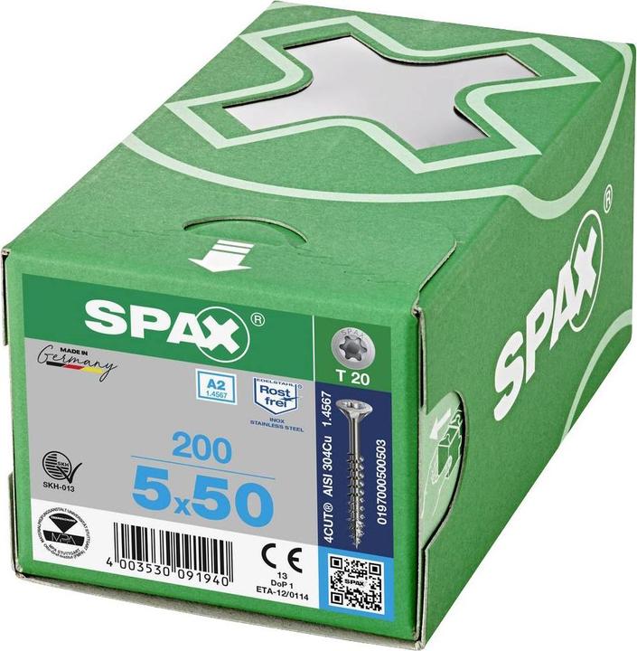 Produktbild Spax Spanplattenschrauben A2 (200 Schrauben pro Stück)