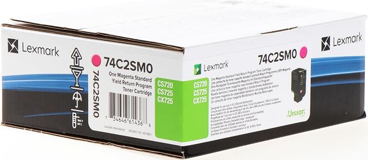 Actual product image Lexmark 74c2sm0 (M)
