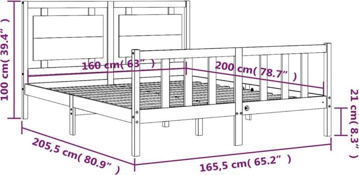 Produktbild VidaXL Adham (160 x 200 cm)