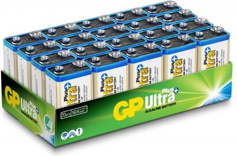 Actual product image GP Batteries 1604AUP-S20/ 6LF22 ULTRA PLUS battery - 20 Pack (20 pcs.)