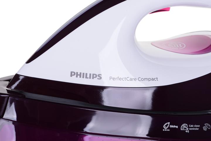Immagine prodotto Philips GC7842/40 Stazione da stiro a vapore SteamGlide Plus Sole Purple (2400 W, 400 g/min)