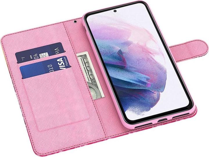 Produktbild Cover-Discount Galaxy S22 - Etui Glitzer Effekt Baum rosa (Samsung Galaxy S22)