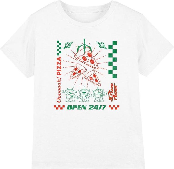 Actual product image Toy Story Childrens/Kids Little Green Men Pizza Planet T-Shirt (140)