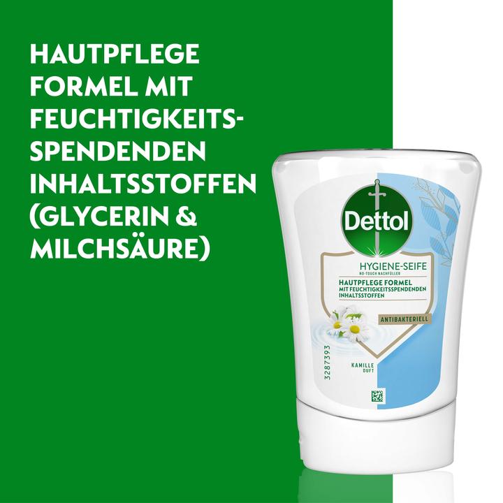 Produktbild Dettol Hygiene Seife No-Touch Nachfüller Kamille Duft - 250 ml (Handseife Nachfüllpackung, 250 ml)