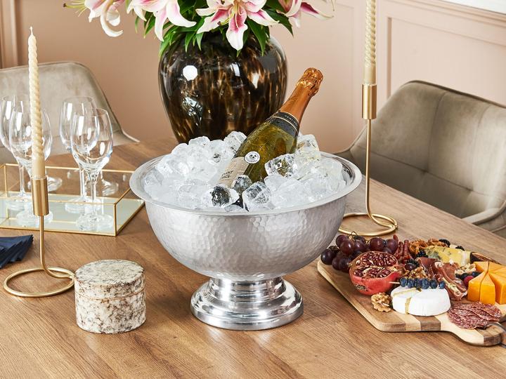 Image du produit Beliani Seau à champagne argent ⌀ 36 cm TIWANAKU