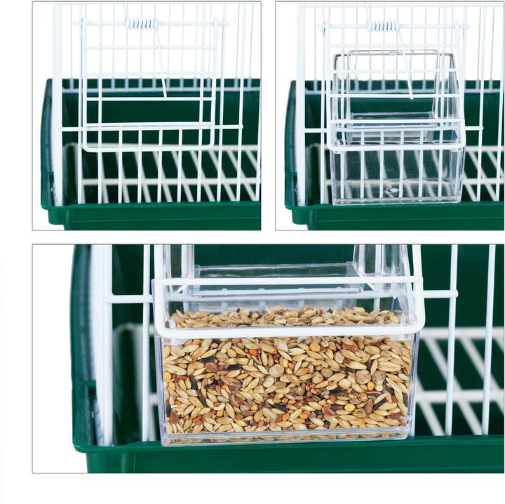 Actual product image Relaxdays Small Bird Cage with Accessories