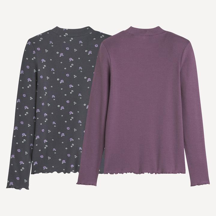 Produktbild La Redoute Collections 2er-Pack gerippte Shirts mit Stehkragen (102)