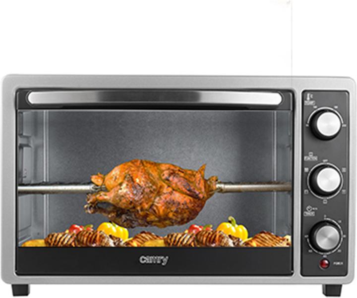 Produktbild Camry Elektrischer Backofen schwarz silber 35L