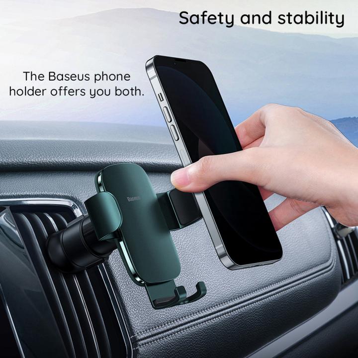 Image du produit Baseus Support de ventilation pour voiture par gravité Metal Age 3 BS-CM028 - gris