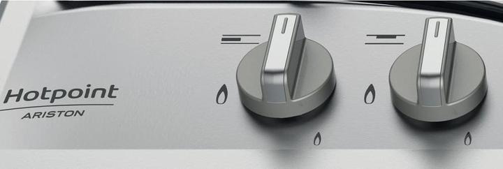 Actual product image Hotpoint PCN 642 T/IX/HAR Stainless steel Built-in hob 60 cm Gas 4 Cooker(s)