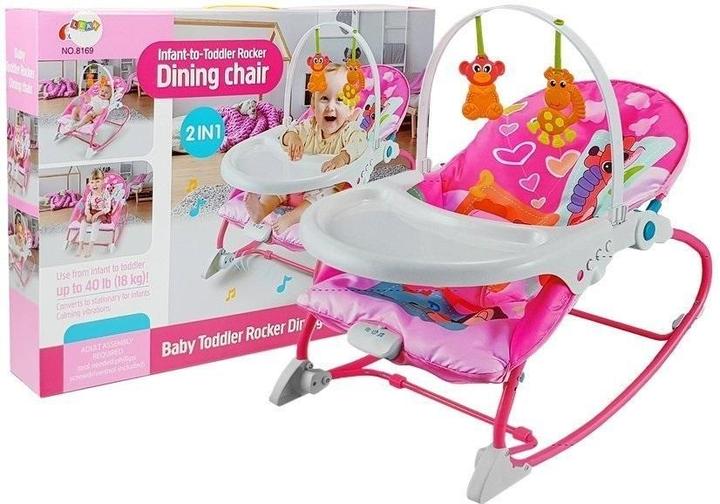 Produktbild Lean Toys 2in1 Schaukelstuhl, rosa