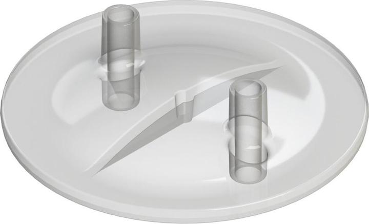 Actual product image Kerbl Milking bucket lid flat 16x20mm transparent, 2 spouts