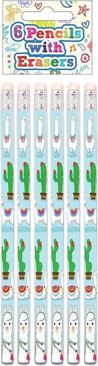 Image du produit Henbrandt Crayon Lama avec gomme (pack de 6) (6 x)