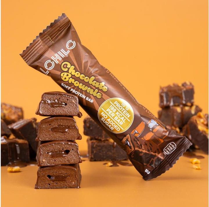 Actual product image Lohilo High protein soft core brownie bar, 12 x (Brownie, 12 pcs., 55 g)