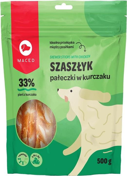 Produktbild Maced Dog Treat - Pałeczki Rindfleisch weiss mit Huhn 500g (Adult, 1 Stk., 500 g)