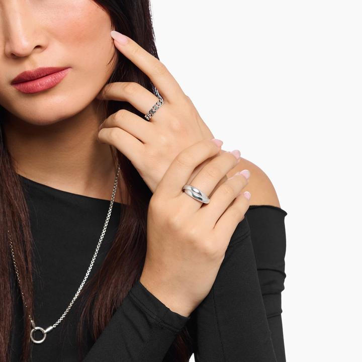 Actual product image Thomas Sabo Ring Duo schmal Silber (56, 925 Silver)