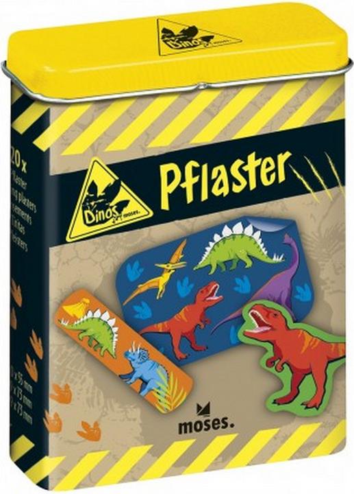 Productafbeelding Dino, 20 pleisters met patroon in metalen doosje (20 x)