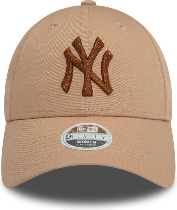 Produktbild New Era 9Forty Damen Cap - Metallic New York Yankees Khaki