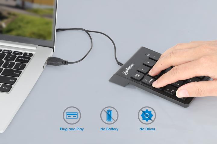Actual product image Manhattan 176354 (Numeric keypad, Cable)