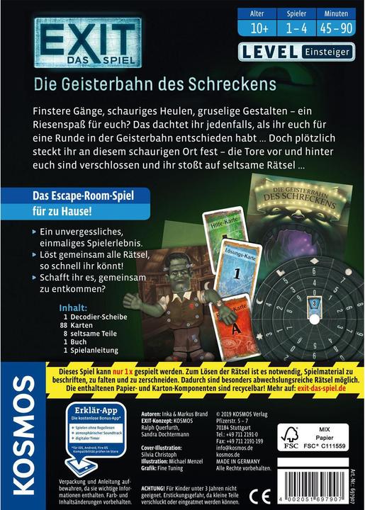 Actual product image Kosmos Exit - The ghost train of terror (German)