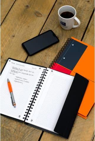 Actual product image Oxford Meetingbook (A5+, Checked, Soft cover)