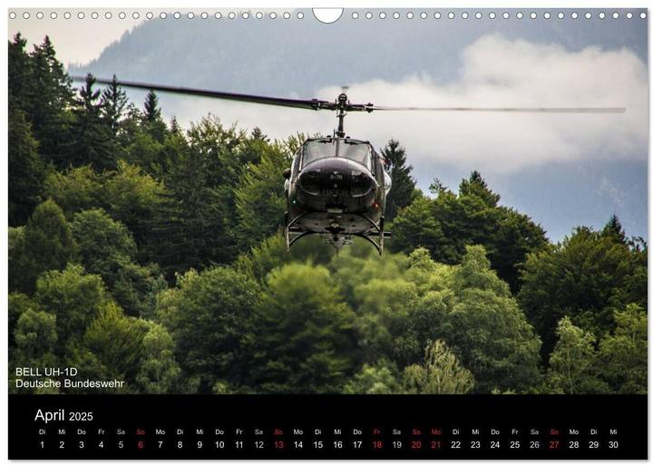 Produktbild Hubschrauber im Einsatz (Wandkalender 2025 DIN A3 quer), Monatskalender (A3, Deutsch)