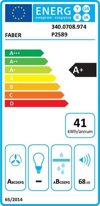 Energy Label Faber GALILEO SLIM F600