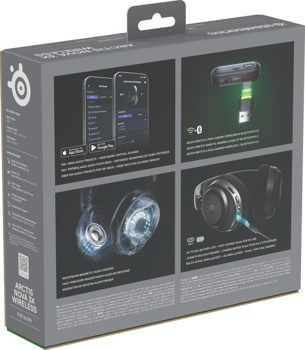 Actual product image SteelSeries Arctis Nova 3XW Black (Wireless)