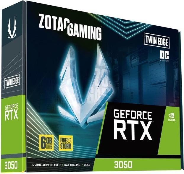 Image du produit Zotac Zota 6GB D6 RTX 3050 Twin Edge OC (6 Go)
