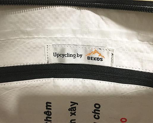 Image du produit Bekos Upcycling - Sac à bandoulière XL en sacs recyclés Patchwork Elephant