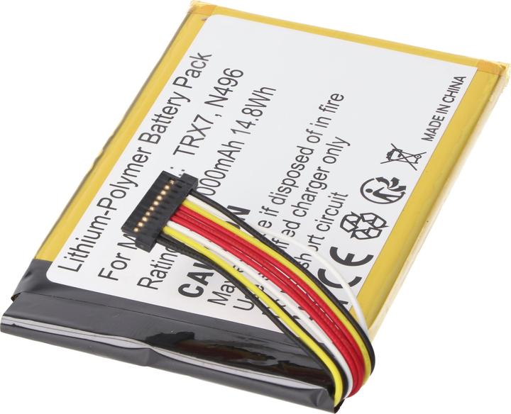 Actual product image XCell BATTERY 3.7V 3.800mAh 14.06Wh Li-Polymer N496 for GPS Magellan TRX7
