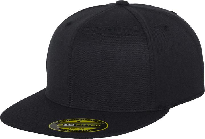 Actual product image Yupoong Flexfit Unisex Premium 210 Fitted Flat Peak Cap (L)