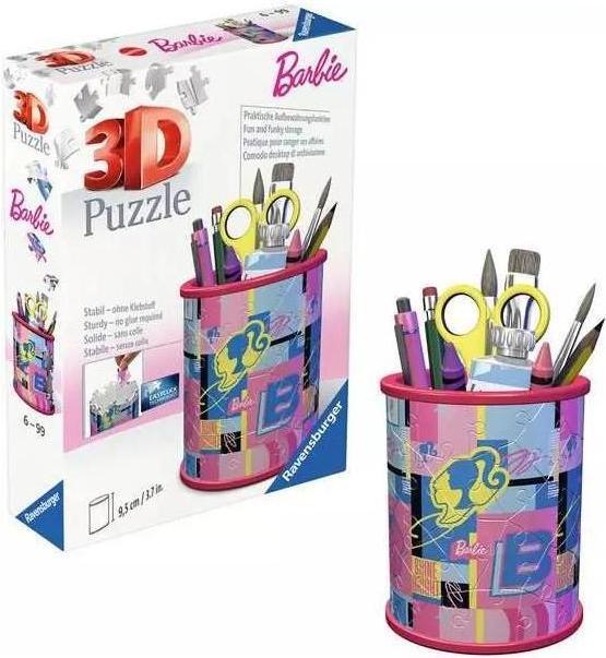 Image du produit Ravensburger 3D Puzzle 11585 - Utensilo Barbie - Porte-stylo pour les fans de Barbie de 6 ans et plus (54 pièces)