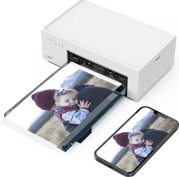 Actual product image Liene Amber M200 photo printer Print resolution: 300 x 300 dpi Paper size (max.): 100 x 148mm (Colour)