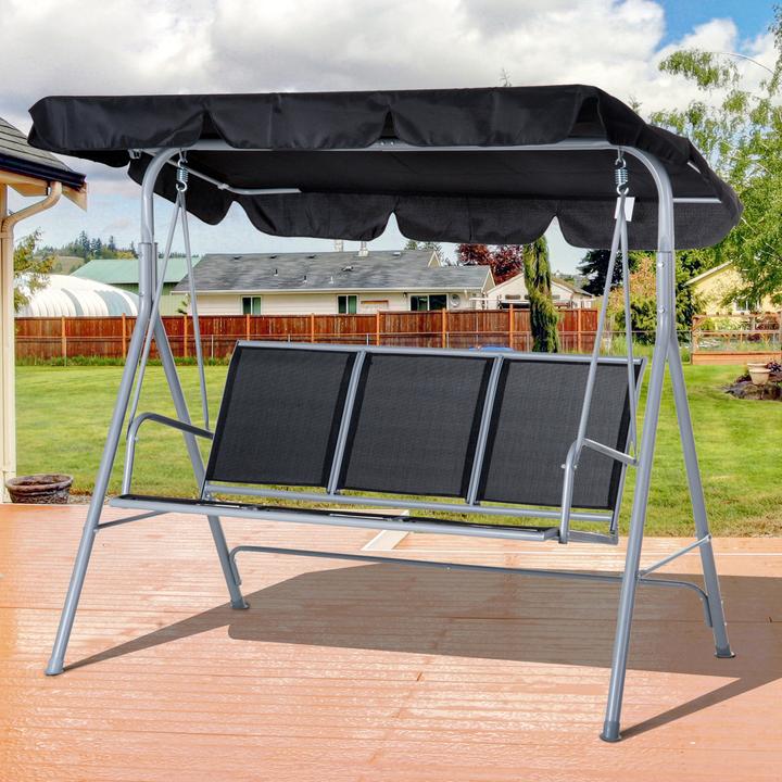 Actual product image Outsunny Hollywood swing with roof