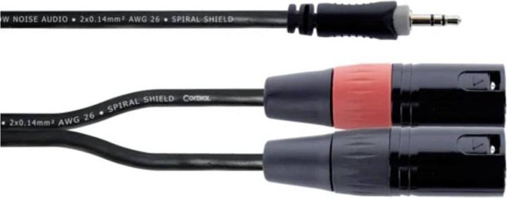 Produktbild Cordial EY 1 WMM XLR Y-Adapter (1x Klinkenstecker 3.5 mm - 2x XLR-Stecker 3 poli (Zubehör)