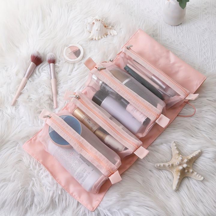 Only-Bags.Store Borsa per il trucco staccabile quattro in uno Viaggio portatile, grande capacità di stoccaggio