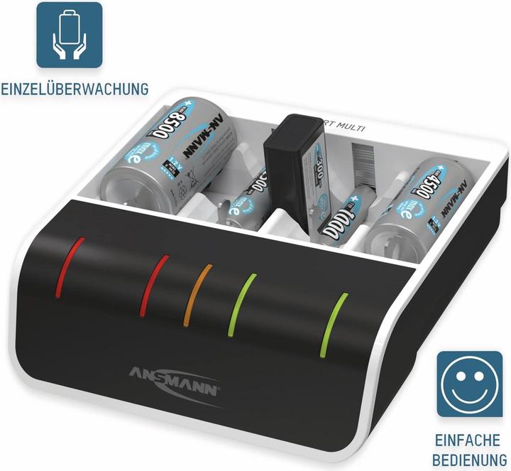 Actual product image Ansmann Comfort Multi Charger (1 pcs., AA, HR03, 800 mAh, Chargers without battery)