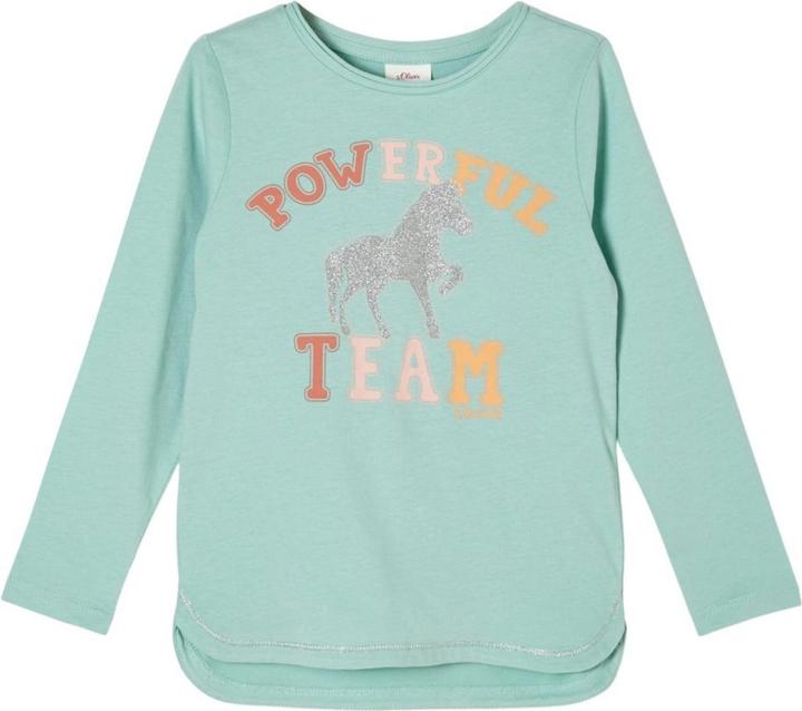 Actual product image S.Oliver Long sleeve shirt with glitter print (98)