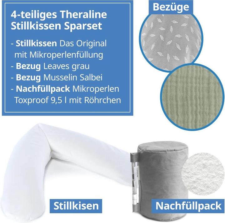 Produktbild Theraline Stillkissen 4-tlg. Stillkissen Sparset Das Original 190 cm inkl. (190 cm)