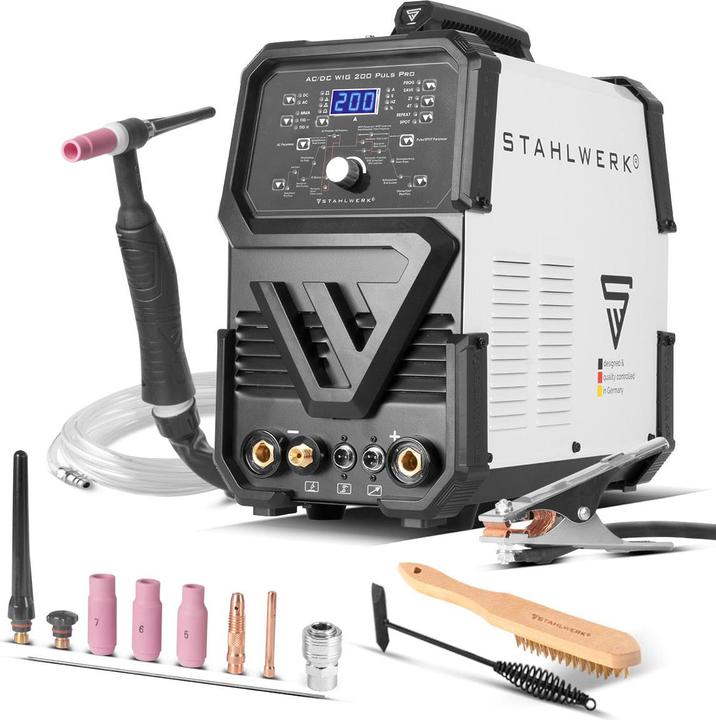 Actual product image Stahlwerk Digital welder AC/DC TIG 200 Pulse Pro IGBT Inverter 200A