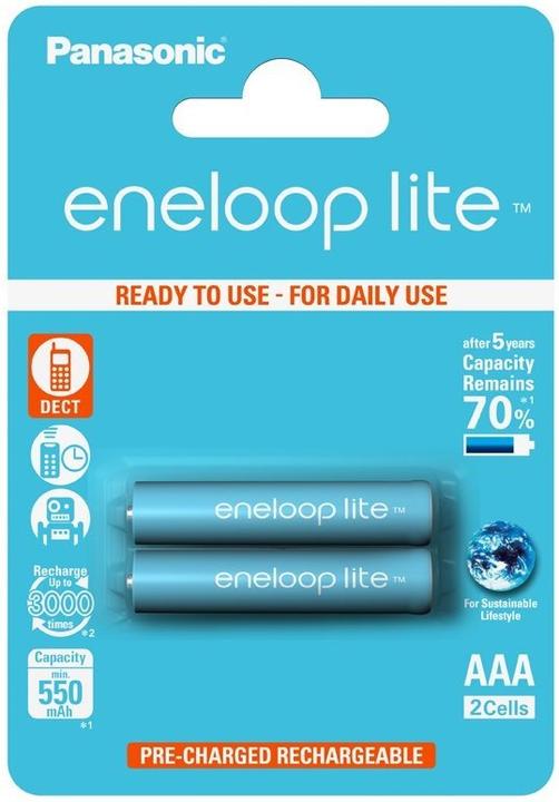 Panasonic Eneloop Lite (2 pcs., AAA, 550 mAh)