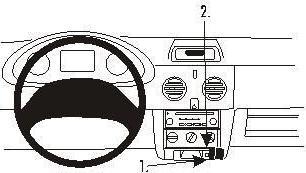Image du produit Brodit 853264 Support voiture Nissan Kubistar