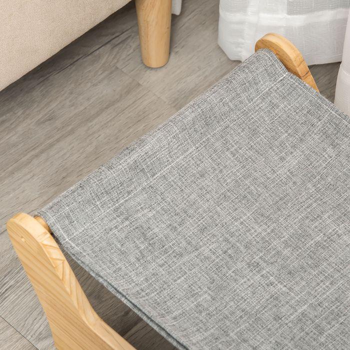 Immagine prodotto Swisshandel24 Letto per gatti con struttura amaca per gatti nido rialzato per gatti con morbido cuscino in legno (Gatto)