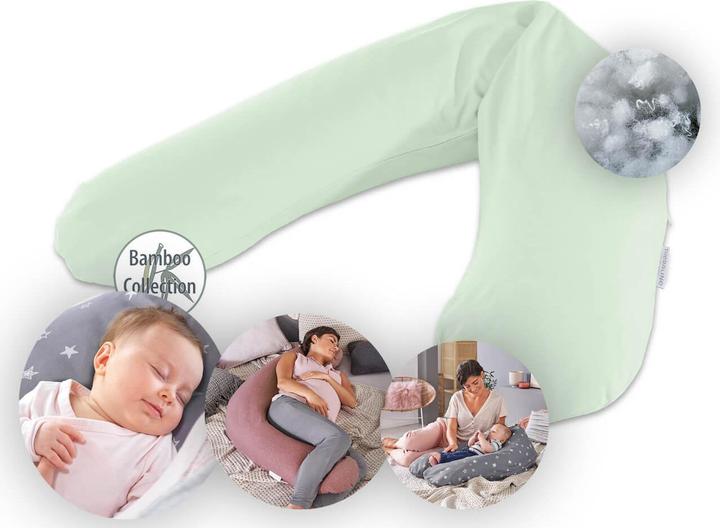 Actual product image Theraline Nursing pillow "The Original" with polyester hollow fibre filling incl. cover 190 cm (190 cm)